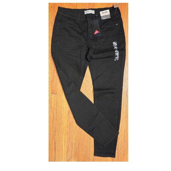 NWT!  MUDD Low rise Skinny Rich Black Jeans FLX Stretch - 11 low rise skinny - Picture 1 of 4